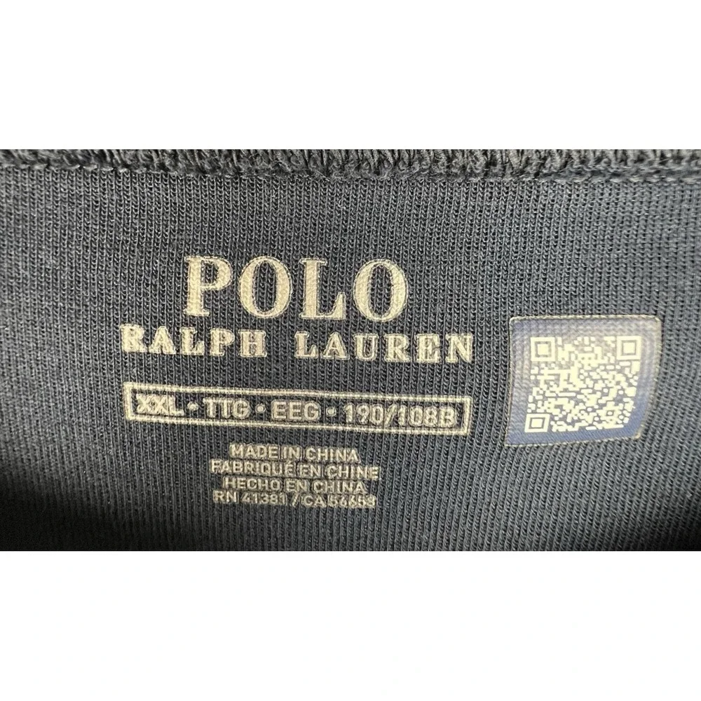 POLO RALPH LAUREN Aviator Navy Double-Knit Embossed Sweatshirt Mens XXL Crewneck